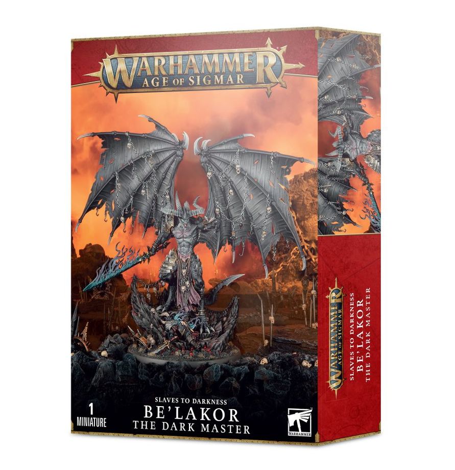 Warhammer Age of Sigmar Be’lakor the Dark Master – demonprins med stora vingar, centrumfigur för Slaves to Darkness-armé.