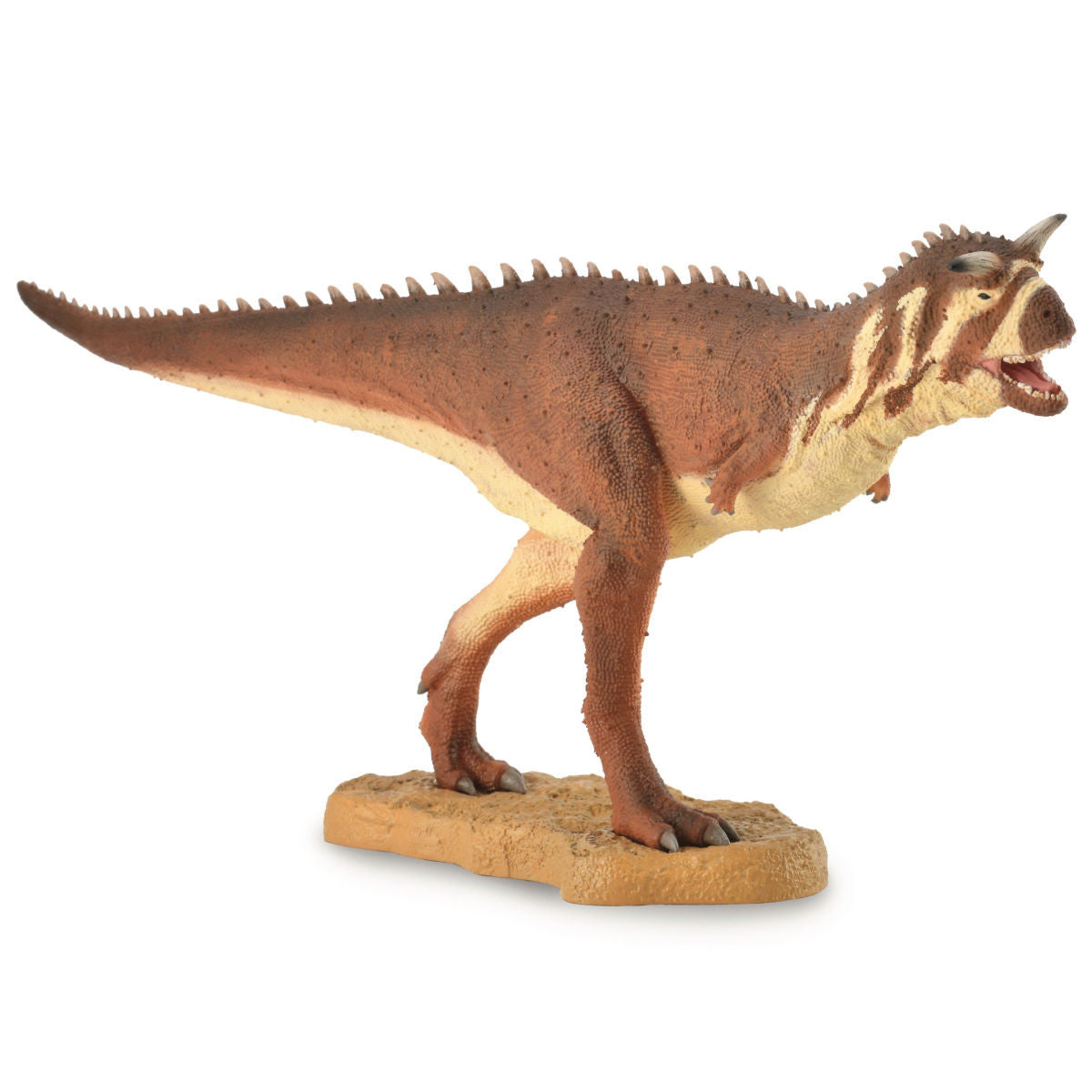 CollectA Carnotaurus Deluxe dinosauriemodell med horn och kraftig kropp, handmålad figur i PVC.