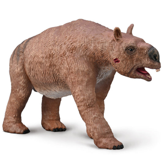 CollectA Diprotodon Deluxe figur, realistisk modell av stort urtida pungdjur från istiden, handmålad i PVC.