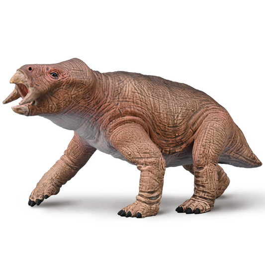 "CollectA Placerias – handmålad förhistorisk modell med betar och bred kropp"