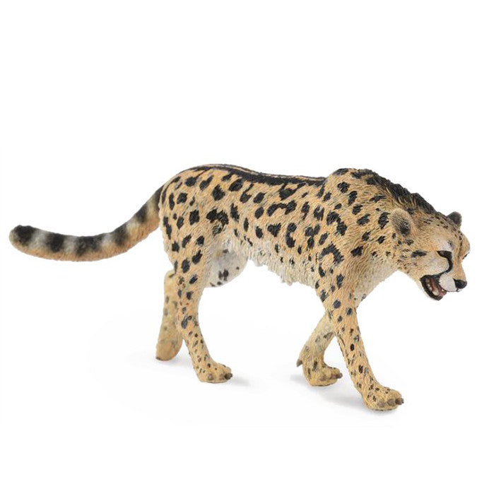 "CollectA Kung gepard – handmålad figur med unikt randigt och fläckigt mönster"