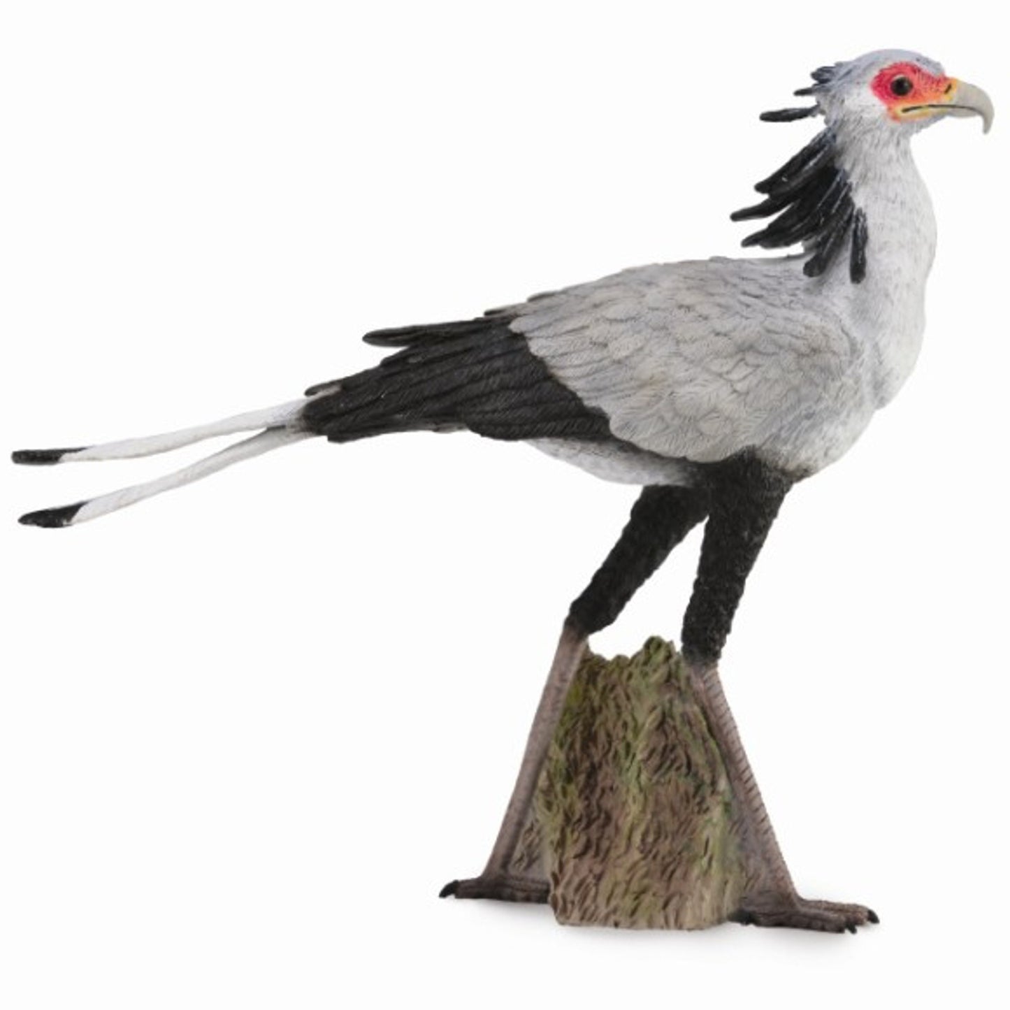 CollectA sekreterarfågel – handmålad figur i gående pose med gräsdetalj.