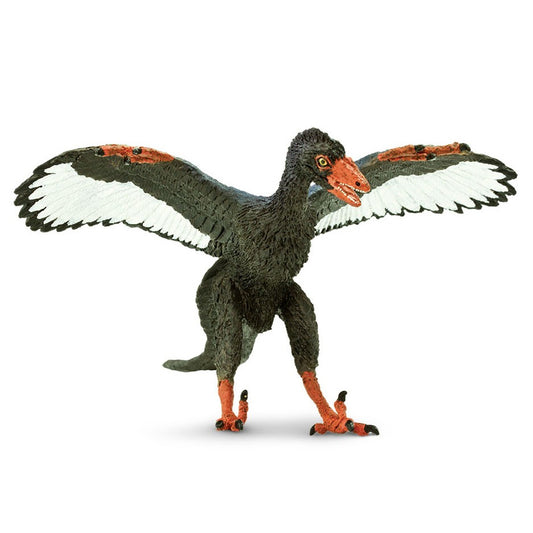 Safari Ltd Archaeopteryx – handmålad figur av urfågel med färgglada fjädrar och detaljerad utformning.