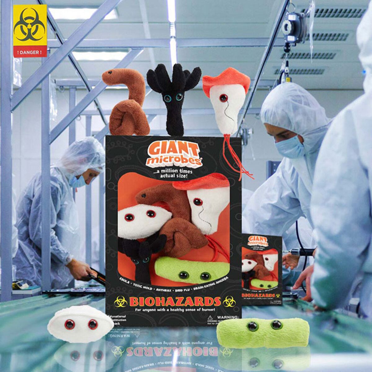 GIANTmicrobes – Biohazards Plysch Presentbox