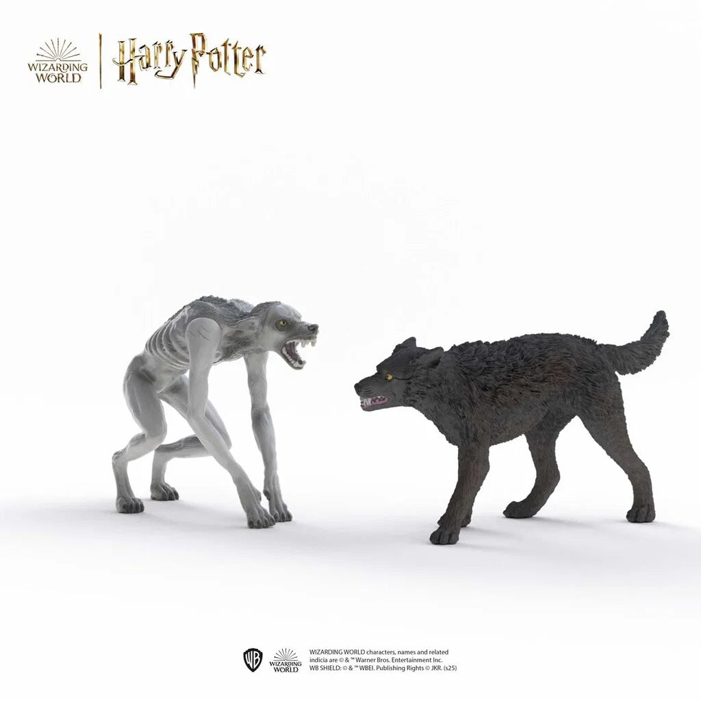 Schleich Harry Potter figurset med varulv och Animagus i magisk duell, detaljrika figurer från Wizarding World.