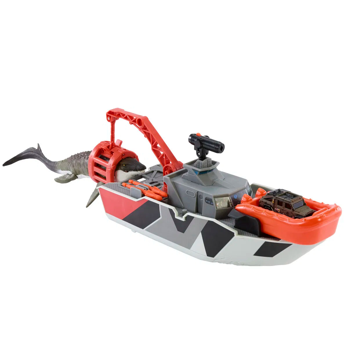 Jurassic World Rebirth - Mosasaurus Rescue Action Boat
