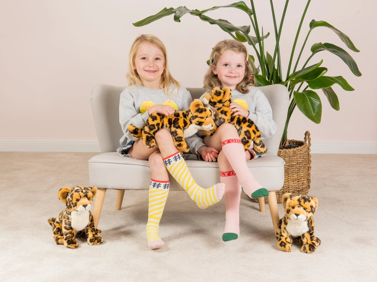 Hermann Teddy - Leopard sittande Gosedjur