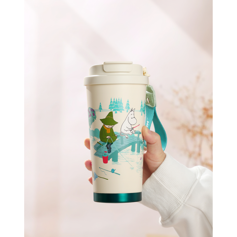 MOOMIN - Moomin Take Away Mug / Vacuum Cup 580 ml - Moomin Fishing