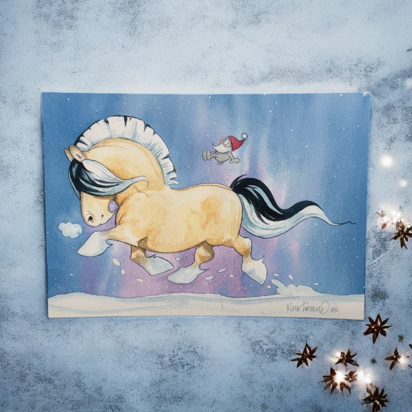 Lena Furberg - Norrsken och skare Julkort A5