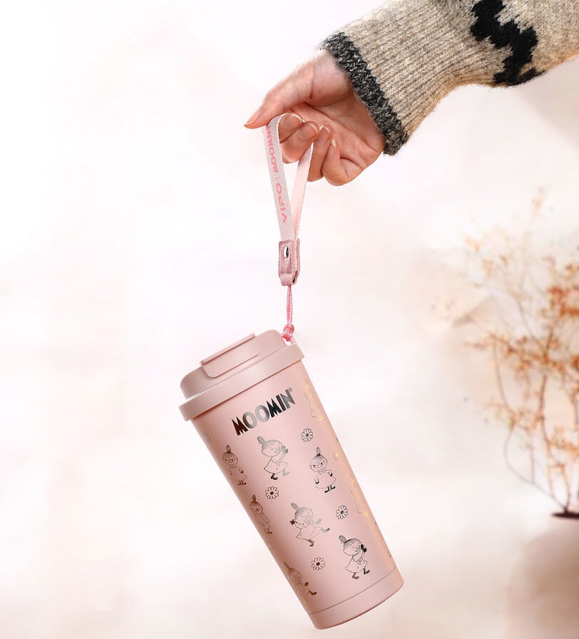 MOOMIN - Mumin Take Away Mugg / Vacuum Cup 580 ml - Lilla My Rosa/Silver