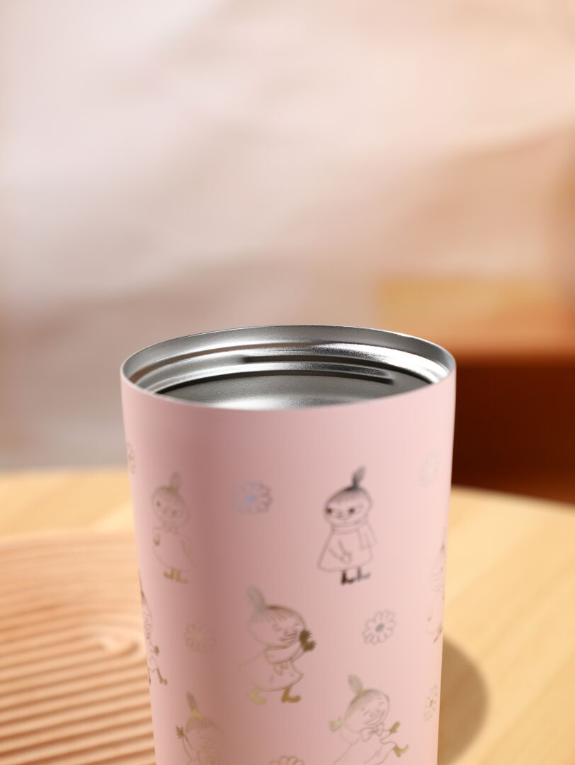 MOOMIN - Mumin Take Away Mugg / Vacuum Cup 580 ml - Lilla My Rosa/Silver