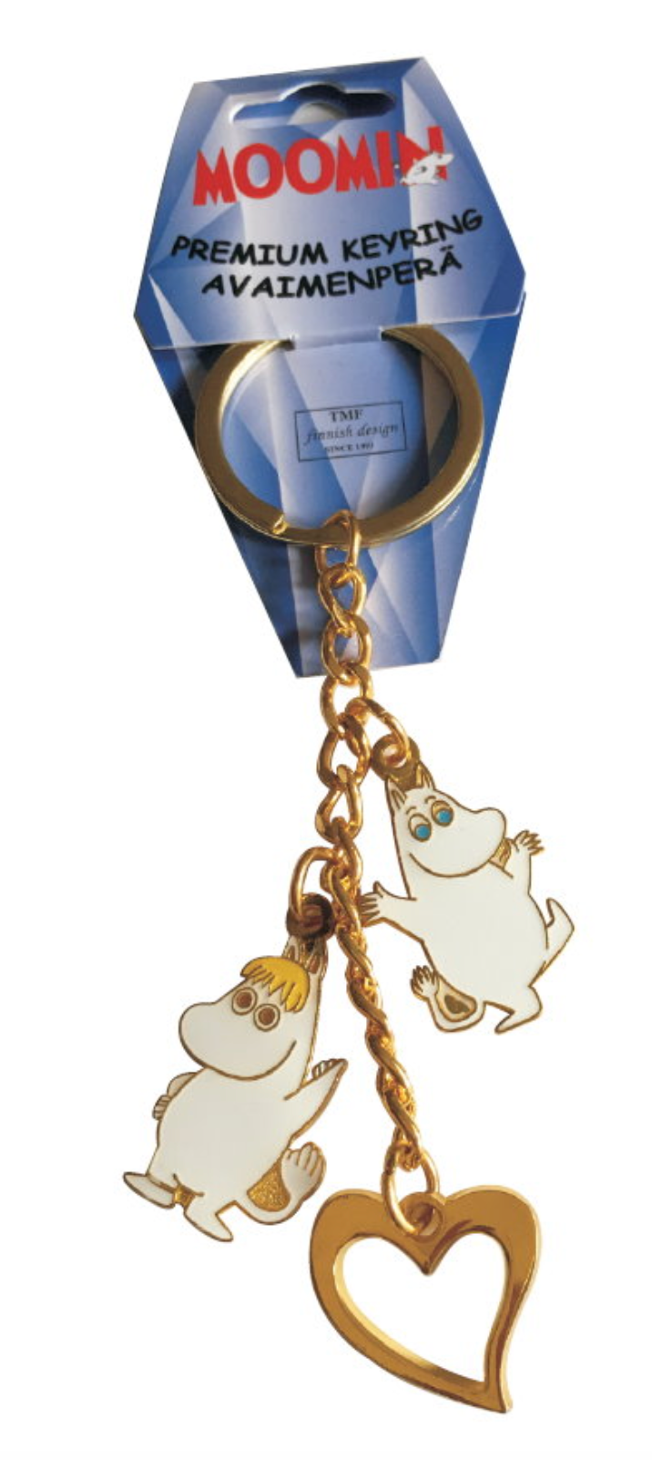 MOOMIN - Moomin Keychain Set - Moomin &amp; Snorkmaiden + Heart