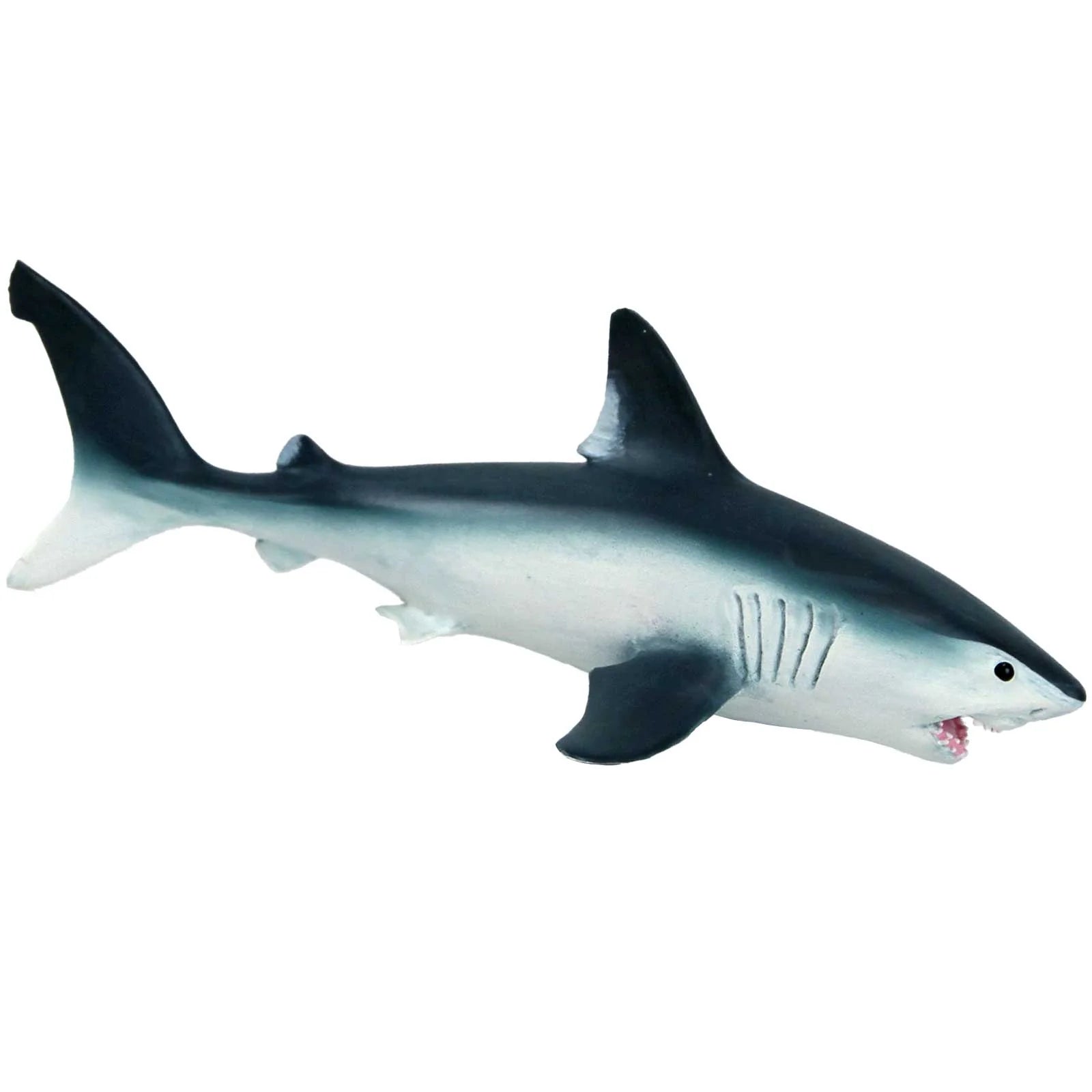 Safari Ltd Håbrand (Porbeagle) med blågrå ovansida och vit undersida, handmålad hajfigur från Wild Safari® Sea Life Collection.