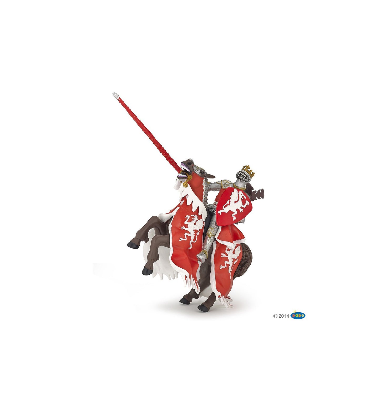 Papo - Röde Drakkungens Häst (Red dragon king's horse)