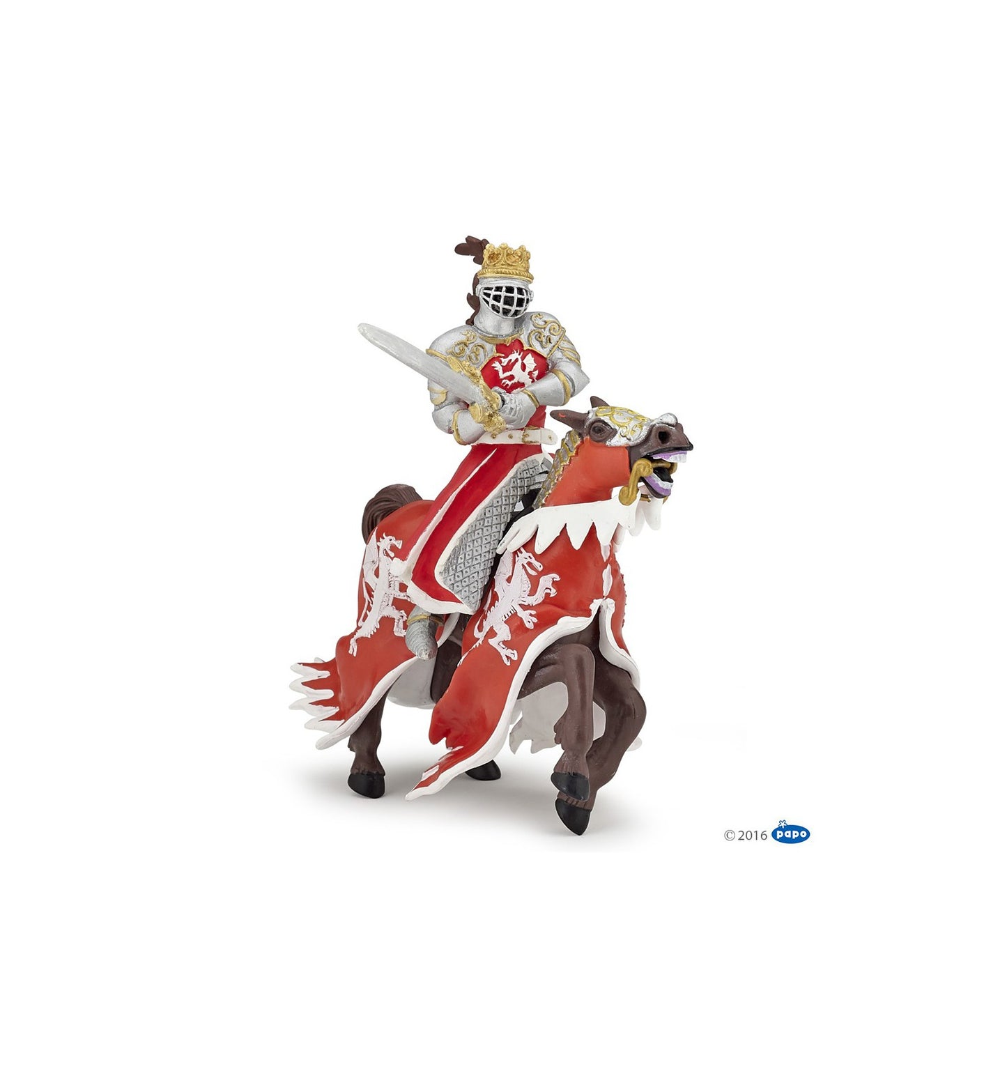 Papo - Röde Drakkungens Häst (Red dragon king's horse)