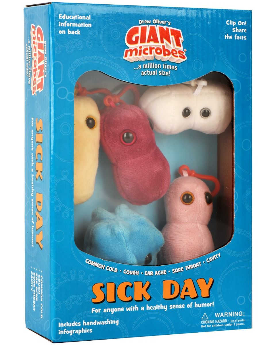 GIANTmicrobes – Sjukdag (Sick Day) Plysch Presentbox