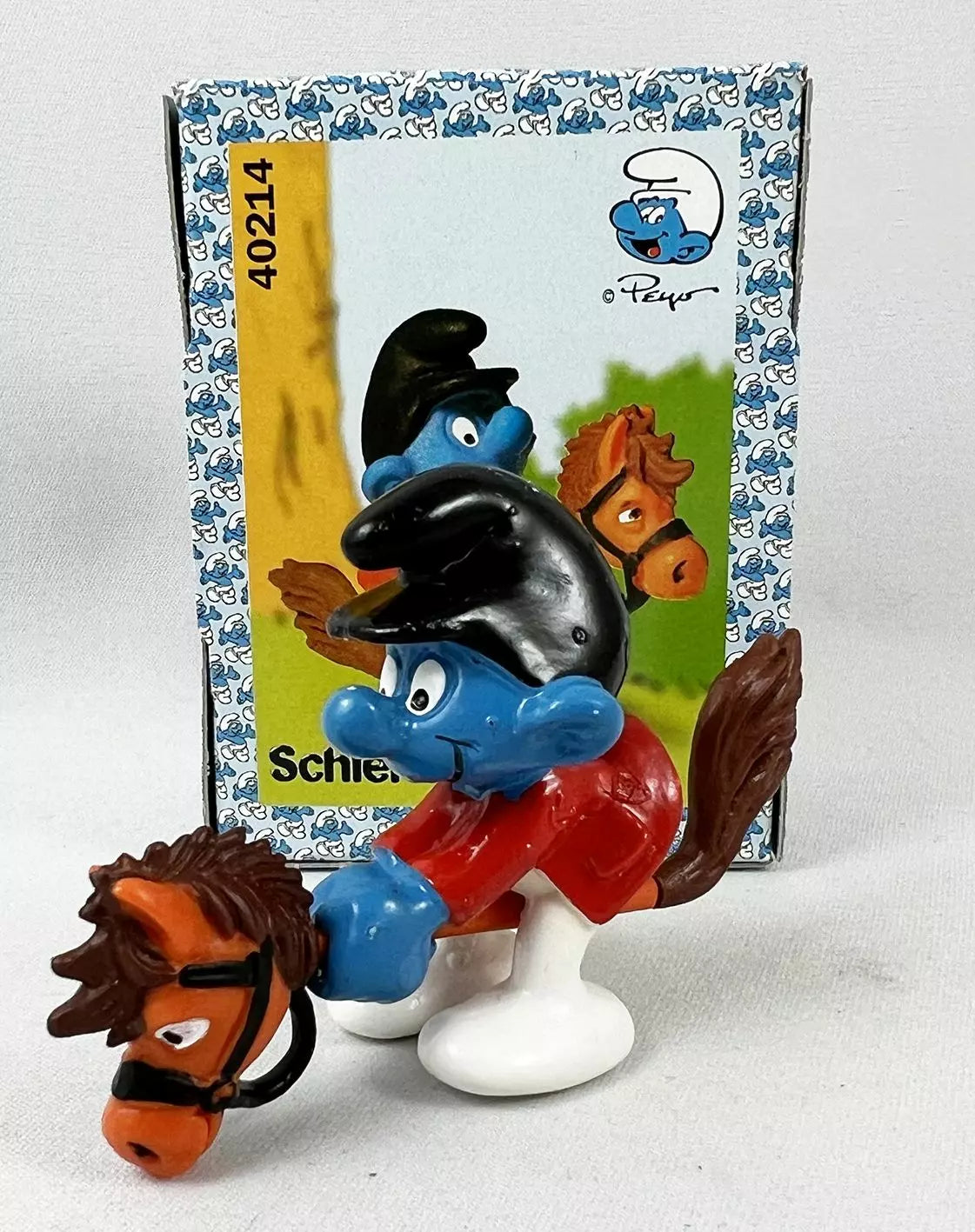 Schleich - Smurf på käpphäst