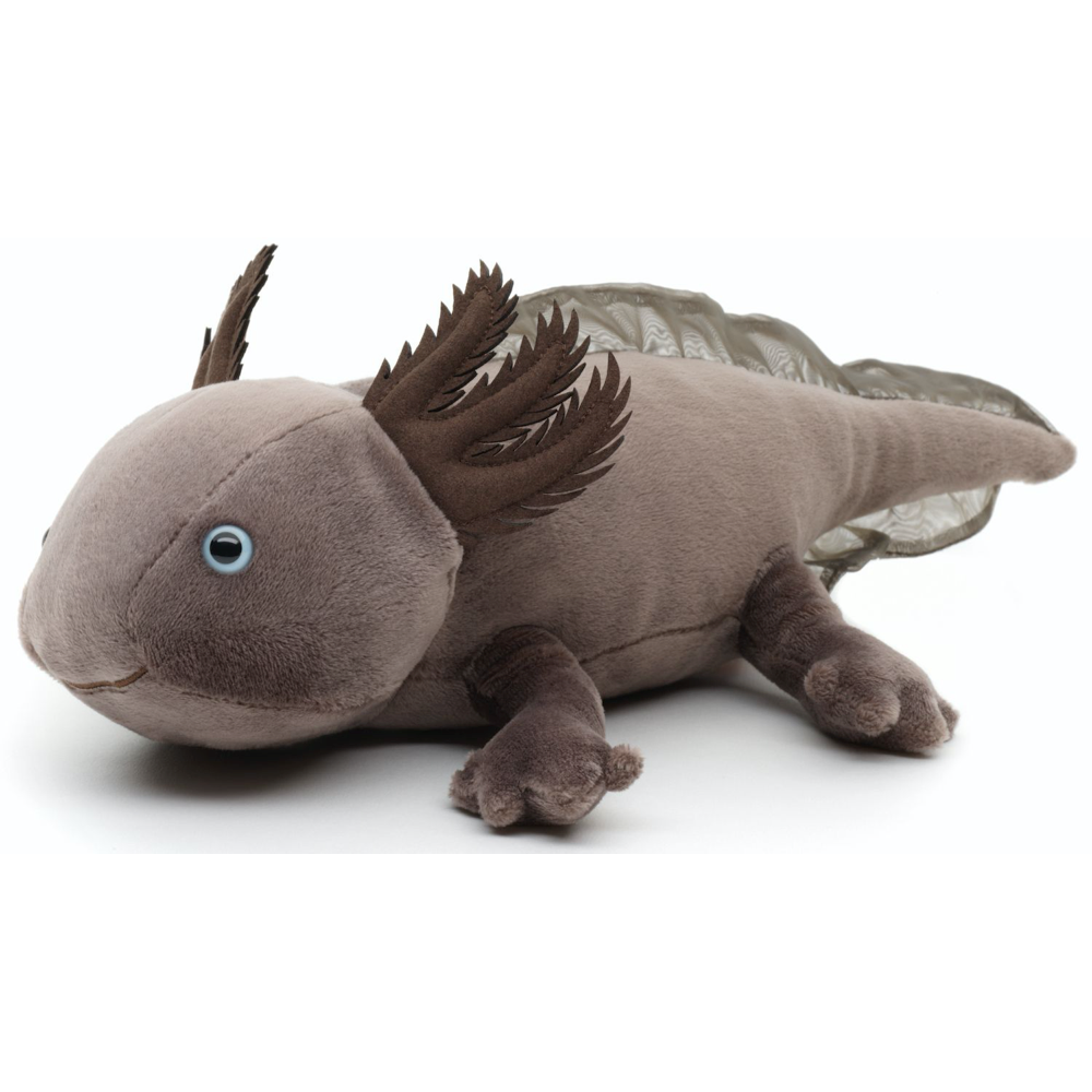 Uni Toys - Axolotl (Brungrå) Gosedjur