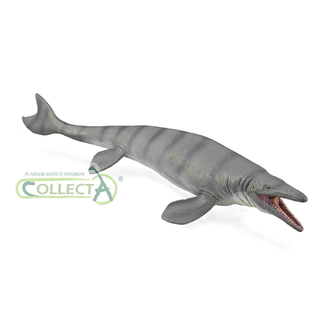 "CollectA Mosasaurus Deluxe 1:40 med rörlig käke, handmålad marin reptilmodell"